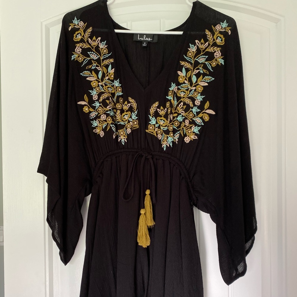 Lulus Boho Embroidered Dress